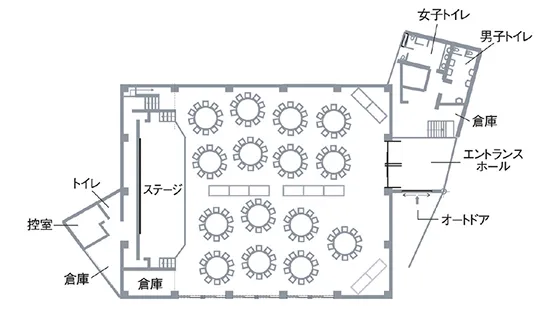 シ丸テーブルの間取り図
